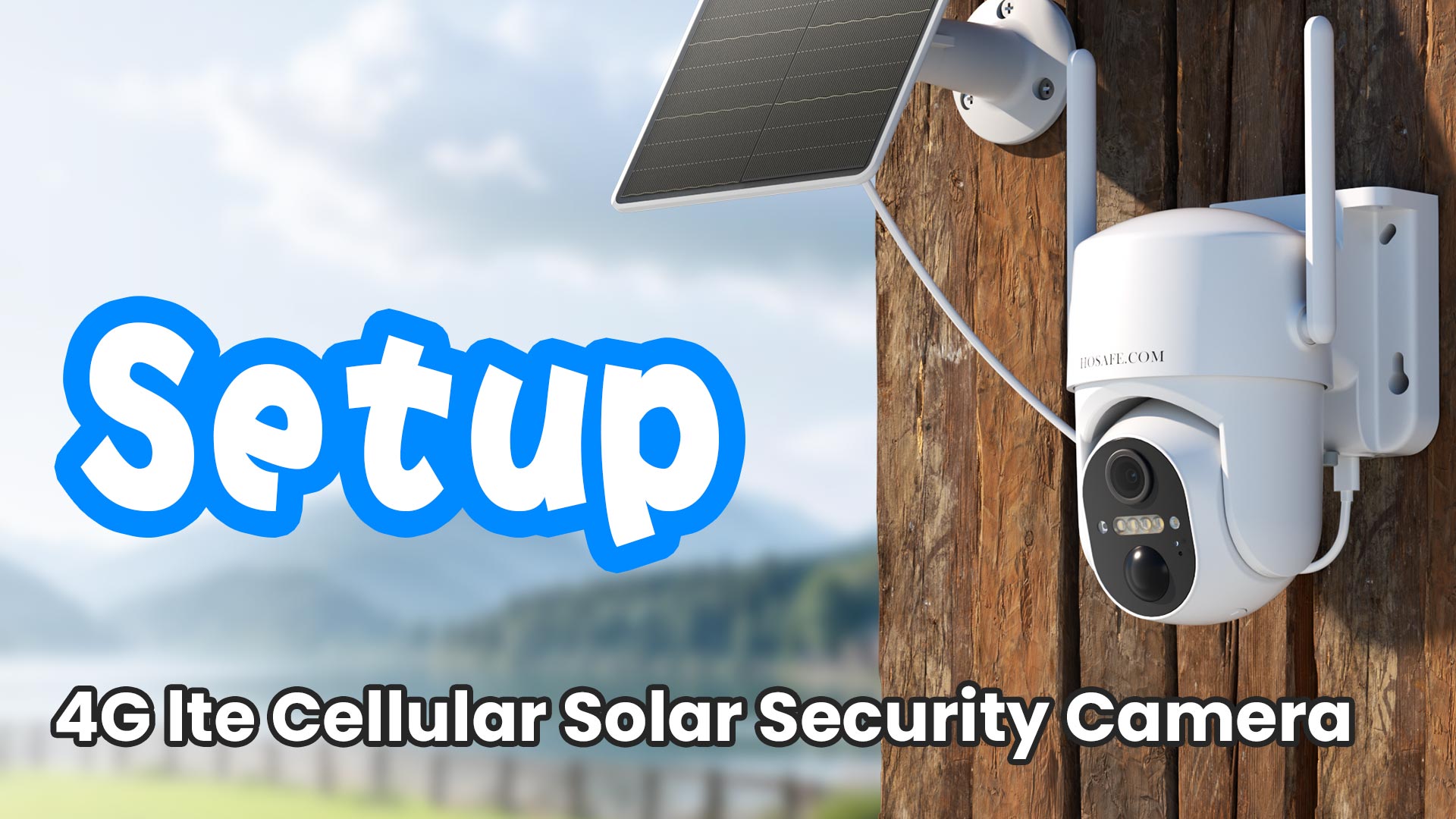 4G LTE Cellular Security Camera Wireless Outdoor, No WiFi Security
